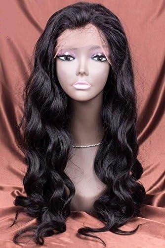 LUFFYWIG Body Wave Human Hair Wigs Silk Base Virgin Peruvian Human Hair Full Lace Wig Silk Top 130 Density Natural Color Hair Lace Wigs for Women 20"