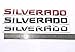 Yoaoo OEM Silverado Letter Emblem 3D Badge Compatible with for Silverado 1500 2500Hd 3500Hd 2011-2018 Chrome