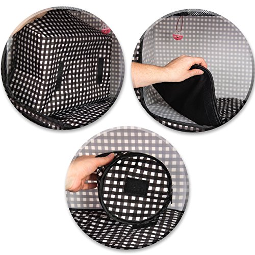 CHEERING PET, Cat Travel Cage, Portable Cat Condo, Collapsible Litter