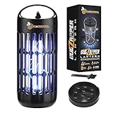 BugAZappa Bug Zapper Lantern | Great Indoor Outdoor Electric Bug, Fly & Mosquito Killer | Powerful UV Lamp Light Bulb | for Home & Outdoors