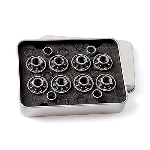 LOSENKA Professional Long Skateboard Bearing,Long Skateboard Integrated Bearing Steel Bearing (8-Pack), Delivery Gifts