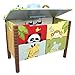 Fantasy Fields - Sunny Safari Animals Thematic Kids Sturdy Wooden Toy Chest with Safety Hinges - Imagination Inspiring Hand Crafted & Carefully Packaged Unique Hand Painted Details Non-Toxic, Lead Free Water-based Paint, Storage Chest, Blue / Green
