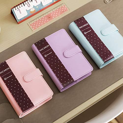 KonanAI15 Daily Planner Cute Macaron Leather Spiral Notebook Original Office Personal Diary/Week Planner/Agenda Organizer