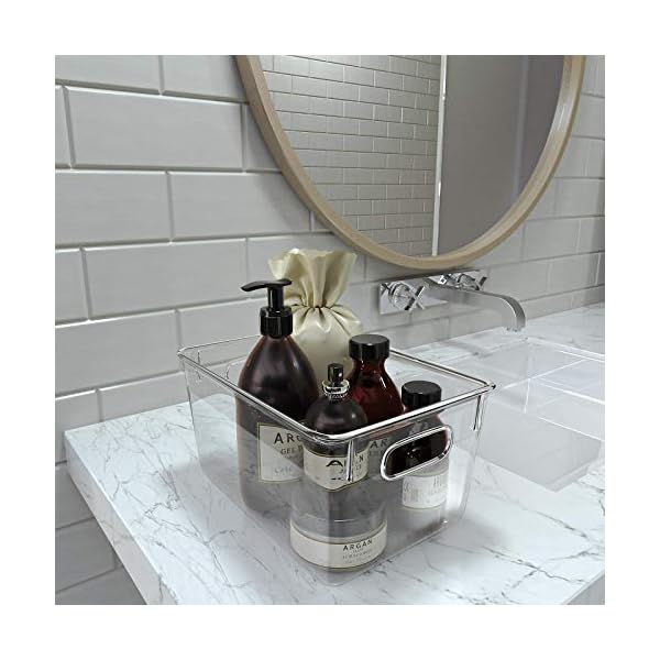 Queta-Premium-Transparent-Pantry-Organizer-Bins-Set-of-6-Containers-4-Large-and-2-Small-Organizing-Bins-Storage-Organizers-for-Kitchen-Pantry-Cabinets-Countertops-Cupboards--BPA-Free Queta Premium Transparent Pantry Organizer Bins - Set of 6 Containers (4 Large and 2 Small Organizing Bins) Storage…