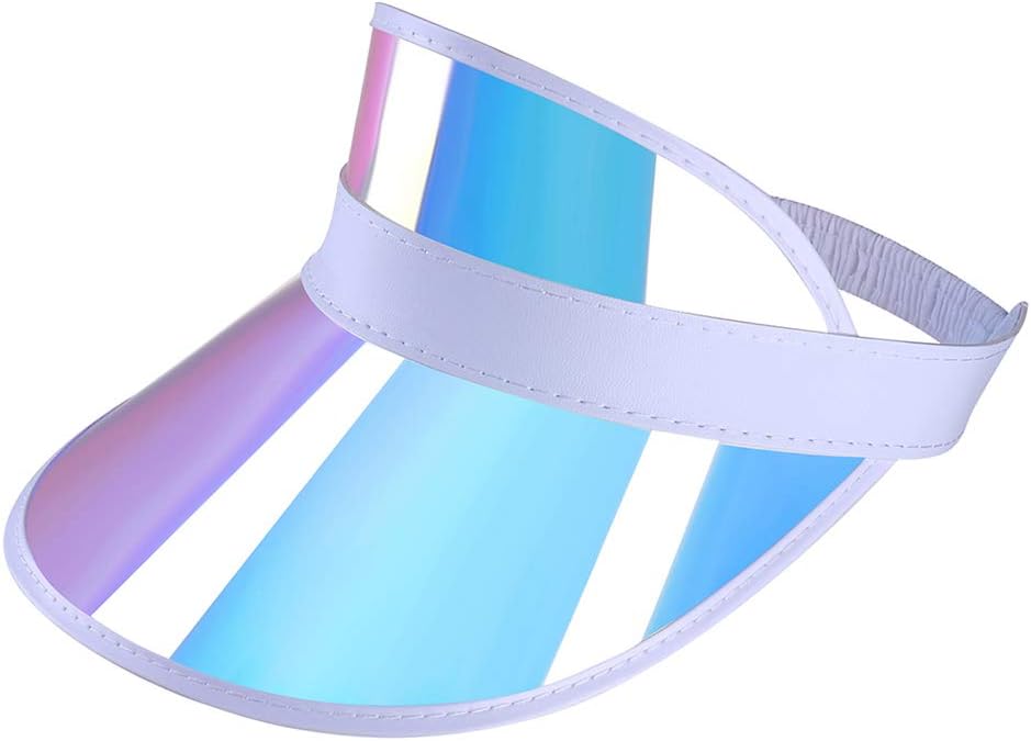 Plastic Sun-Visor Hats UV-Shield Sun Protection Hat
