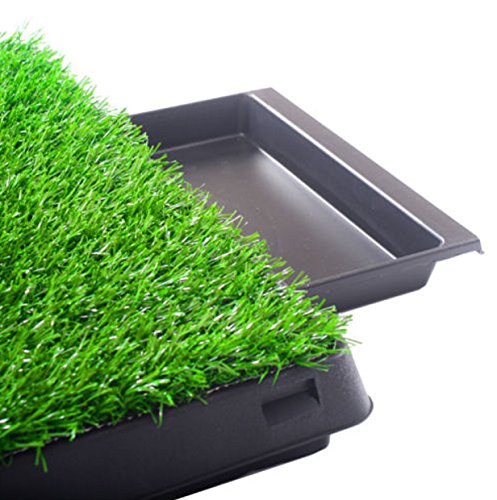 Pet Potty Grass Pads Training Indoor Replacement Outdoor Park Toilet Deluxe