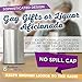 Jumbo 64 Oz Stainless Steel Metal Liquor Flask for Men Women - No Spill Cap - Portable Travel Drinks Alcohol Spirits Whiskey Parties Giant Drinking Flask