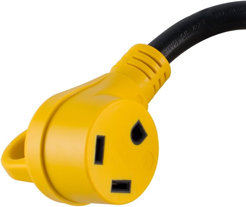 MAXXHAUL 80708 Dogbone RV/Electrical Adapter 15Amp Male to 50 Amp Female with Handle for Easy Removal: Automotive