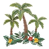 3-Dimensional Palms Trees Tropical Wall Art