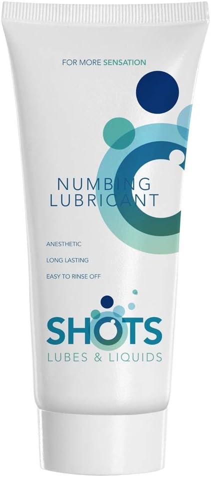 Shots Toys Numbing Lubricant, 100 ml, White,blue