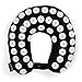 ZenGuru Best Acupressure U-Shaped Neck Pillow - Effective Remedy for Neck & Shoulders Pain and Stress Relief - with Magnet Therapy (Black)