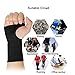Kuangmi Compression Wrist Support Sleeve Palm Hand Brace Carpal Tunnel (Small (Pack of 2))