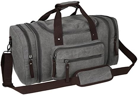 Zatous Oversized Canvas Travel Duffel Bag with Big Capacity 8642hui