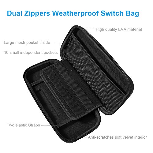 Nintendo Switch Case, X-DRAGON Protective Hard Travel Carry Shell Pouch Portable Case for Nintendo Switch Console & Accessories