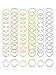 Hicarer 180 Pieces Hair Rings Braid Rings Hair Hoops Hair Loop Clips, 3 Colors, 2 Sizes