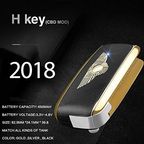 db Infinity: Concealed flip Key FOB 510 Thred Variable Voltage Premium Oil Pen| High Performance Baterry| Tank Not Included (Gold)