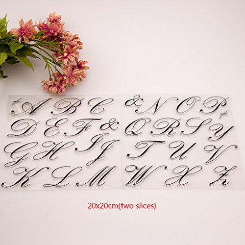 Susada Silicone Clear Stamp Transparent Rubber Stamps DIY Scrapbook Alphabet Craft Gift