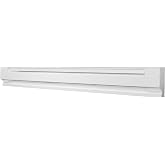 Cadet F Series 24" Electric Baseboard Heater (Model: 2F350W, Part: 09949), 1195/895 BTU, 240/208 Volt, 350/262 Watt, White