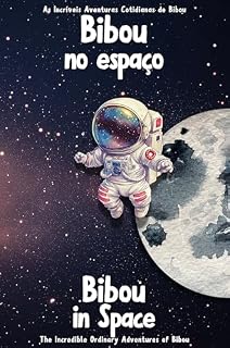 Livro Bibou no espaço - Bibou in Space: Livro infantil bilíngue português-inglês para crianças - Portuguese-English Bilingual Children’s Book Ages 1 to 6 (As Incríveis Aventuras Cotidianas de Bibou)