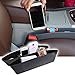 Black Car Seat Side Pocket Caddy Car Seat Slit Pocket Catcher Organizer - Pair