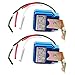 2 Pack AC DC 12V 10A Auto On/Off Photocell Light Switch Photocell Photo Switch Photoelectric Control Light Sensor Switch Dusk to Dawn Photocell Sensor for Outdoor Lighting Fixtures