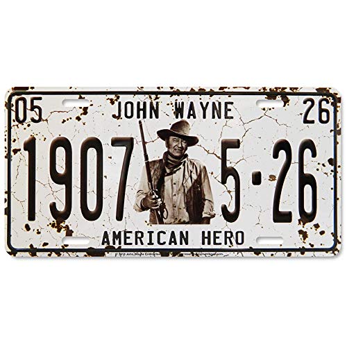 Midsouth Products John Wayne License Plate - John Wayne 1907