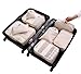 Vercord 8 Set Travel Packing Pods Luggage Organizers Cubes with Laundry Bags Accessories, Creamy White