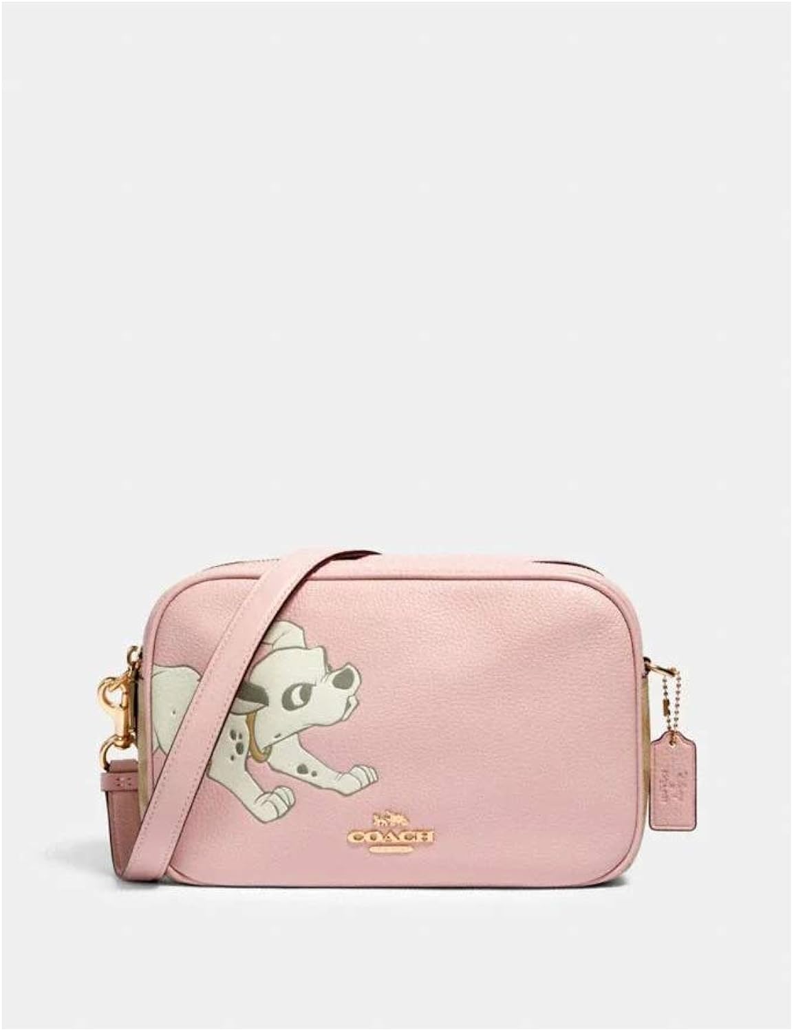 Disney X Coach Jes Crossbody in Signature Canvas With Dalmatian (PInk