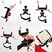 GGBoy Bike Phone Mount, Universal Motorcycle Cell Phone Holder Cradle Clamp with 360 Degree Rotation Adjustable Bicycle Rack Handlebar,Fits iPhone X,8,7 Plus, Galaxy S8 Plus and Most Smartphones Red