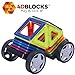 4DBlocks - Play it , Love it! - Magnetic Building Block Set – 40 Pieces – Promotes Creativity, Imagination & Brain Development – The Best Combination Of Recreation & Education For Children