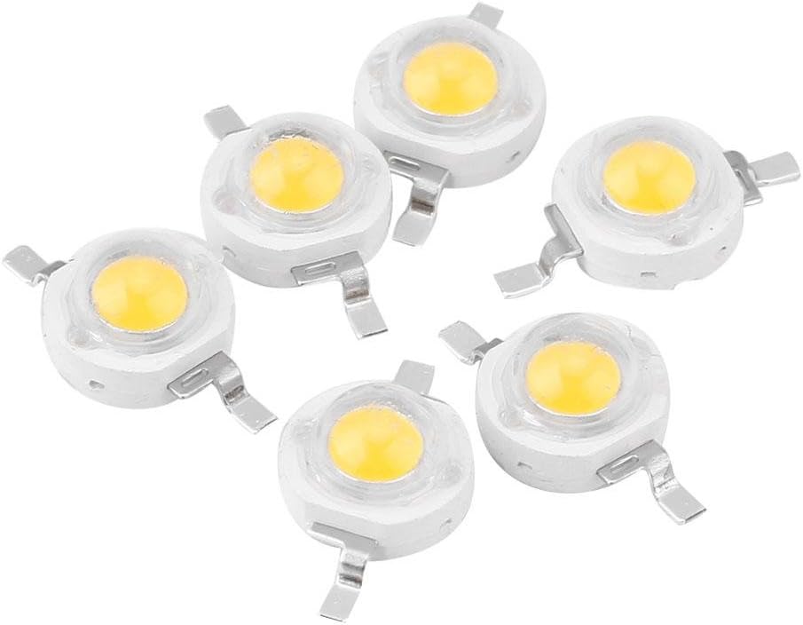 eecoo 1W COB LED Chips, High Power LED Beads SMD Light Emitting Diode Chips for DIY Lighting Accessories (100 pcs)(warm)
