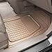 Solid Pro Rubber Car Floor Mats - Performance Plus Heavy Duty Liners for Auto SUV Truck Car Van - 4-Piece Set - Thick, Odorless & All Weather (Beige Tan)
