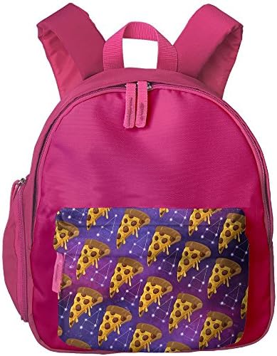 QiOrchid Delicious Pizza School Bag Kids Backpack Children Book Bag