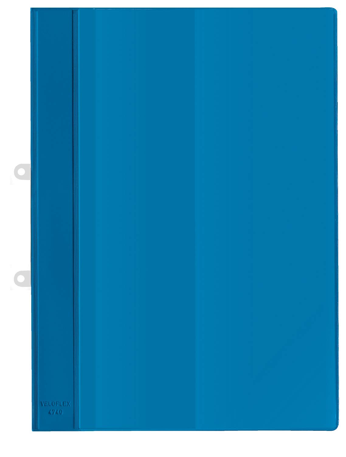 VELOFLEX 4740050 Offer Folder DIN A4 PVC with Transparent Pocket Cover with Filing Device Blue Pack of 20