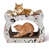 Nobleza – Katzenkratzbrett mit Katzenminze Kratzbrett für Katzen Kätzchen Kratzspielzeug Lounge Kartonkratzer, 39 * 29 * 22 cm