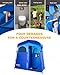 KingCamp 2-Room Easy Up Portable Dressing Changing Room Shower Privacy Shelter Tent with Rain Fly