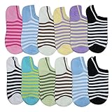 BEAR MUM Women's 12 Pairs Everyday Low Cut/No Show Causal Socks