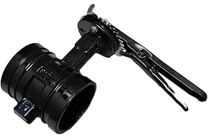 GENERIC Butterfly Valve with Trigger Handle, Steel Body and Disc with Powder Coated Exterior, Grooved Connections (3 inch)