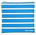 Lunchskins Reusable Zippered Sandwich Bag, Aqua Stripe