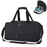 MarsBro Water Resistant Sports Gym Travel Weekender Duffel Bag with Shoe Compartment