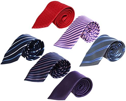 Ties, Hugesavings 6pcs Business Fashion Ties Luxury Men's Neckties Tie Set
