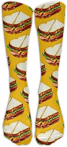 Christmas Knee High Socks Ham Sandwich Long Sports Tube Stockings For Mens Women All Sport Holiday