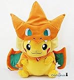 Pokemon Center Original Pikachu Plush Doll (Mega Charizard Y Ver.)