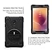 BRAECN for Galaxy Tab A 8.0 2017 Case Full-Body Rugged Protective Case with 360 Degree Rotatable Hand Strap/Shoulder Strap for Tab 8.0