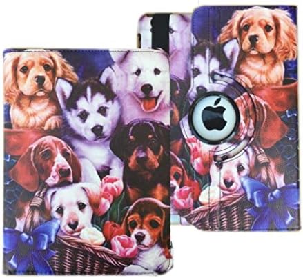 iPad 6th/ 5th Generation Case IPad Model A1893 A1954 Case for iPad 9.7 Inch 2017/2018 360 Degree Rotating Cover Case with Wake/Sleep Function Dog