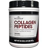 Beverly International Collagen Peptides Protein Powder. Youthful Appearance- Skin, Hair, Nails, Bones and Joint Health. Easy to Use, Highly Absorbable. 18 Grams of Protein, Unflavored 20 oz.