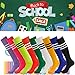 Fasoar Unisex Knee High Stripe Football Sports Tube Socks 2 Pack,6 Pack,10 Pack