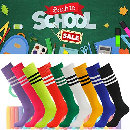 Fasoar Men's Women's Thigh Stockings Over Knee High Boot Socks Birthday Gift Orange 2 Pack - Thumbnail 2