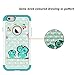 MagicSky iPhone 6s Plus Case, [Shock Absorption] Studded Rhinestone Bling Hybrid Dual Layer Armor Defender Protective Case Cover for iPhone 6 Plus (2014) / iPhone 6s Plus (2015)- Owl