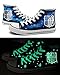 Attack on Titan Shingeki No Kyojin Wings of Freedom Cosplay Shoes Canvas Shoes Sneakers Luminous Blue